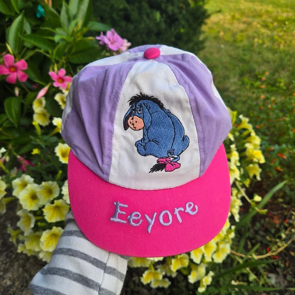 Vintage Eeyore little baby girl hat. Size infant. By Pooh